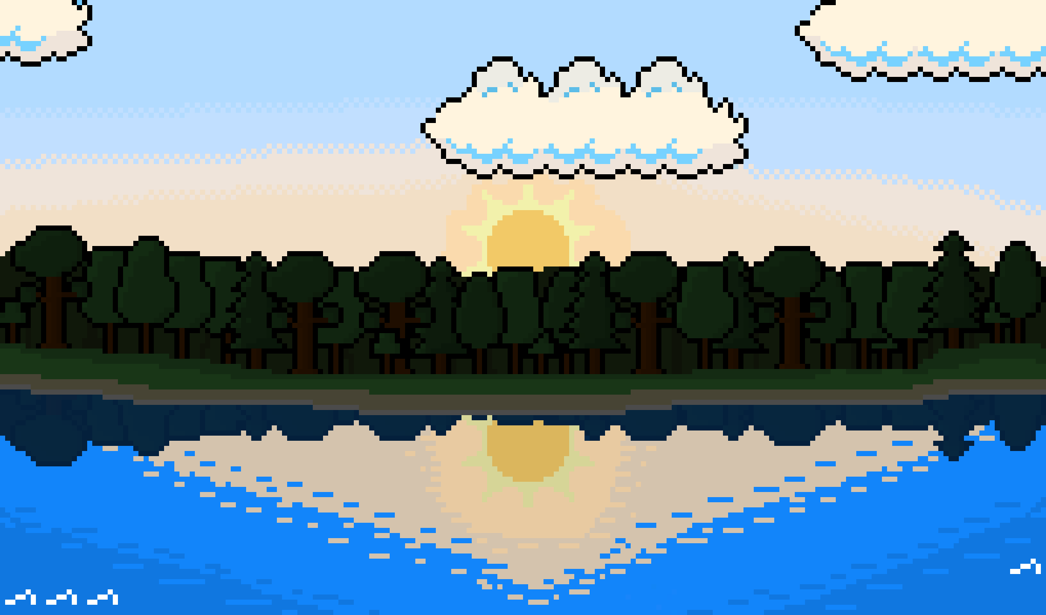 Pixelate Sunrise horizontal